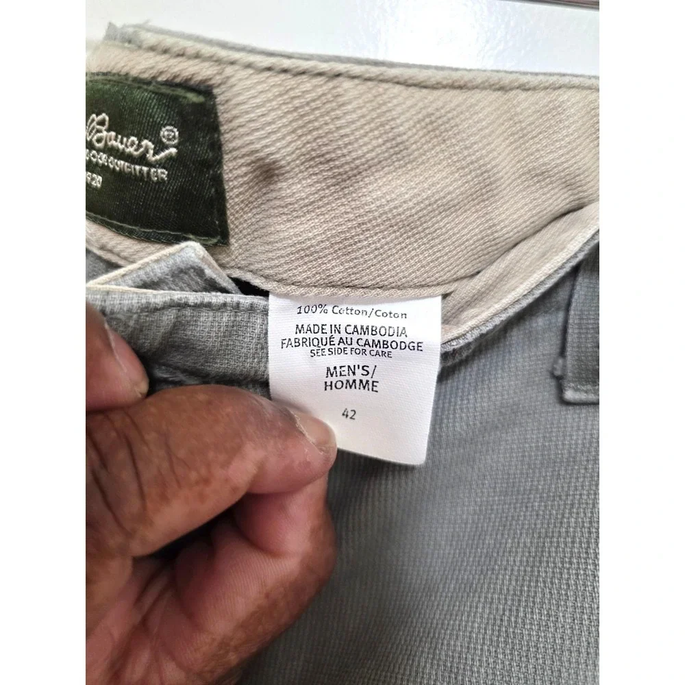 Eddie Bauer Men's‎ 90s Green Cargo Shorts Multiple Pockets Size 42